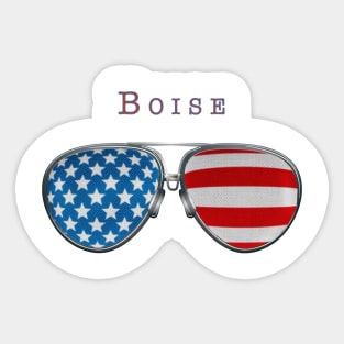 USA GLASSES BOISE CITY Sticker